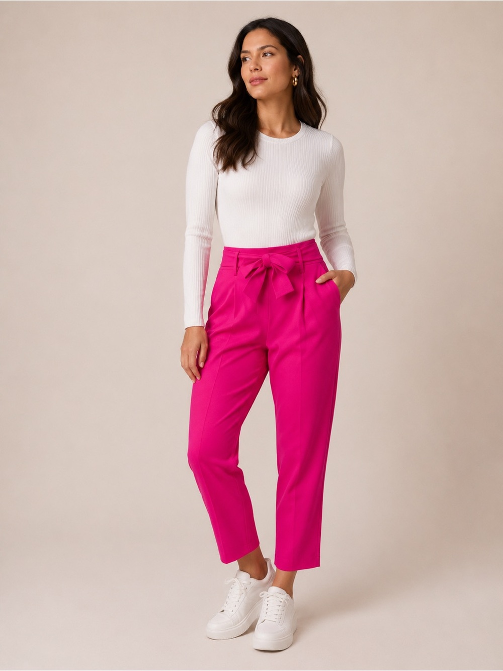 🎉LAST CHANCE🎉 CUPCAKES & CASHMERE
Crepe Peg Tie‎ Waist Pants